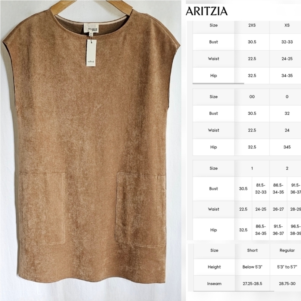🇨🇦 Aritzia Wilfred Free Camel Nori Dress - Picture 14 of 16